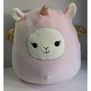 Squishmallow - 13" Pink Unicorn - Golden Wings